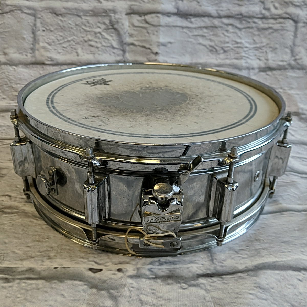 Rogers Powertone Chrome Over Brass 8-Lug 14x5" Snare Drum