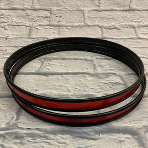 16" Metal Drum Hoop Pair Red