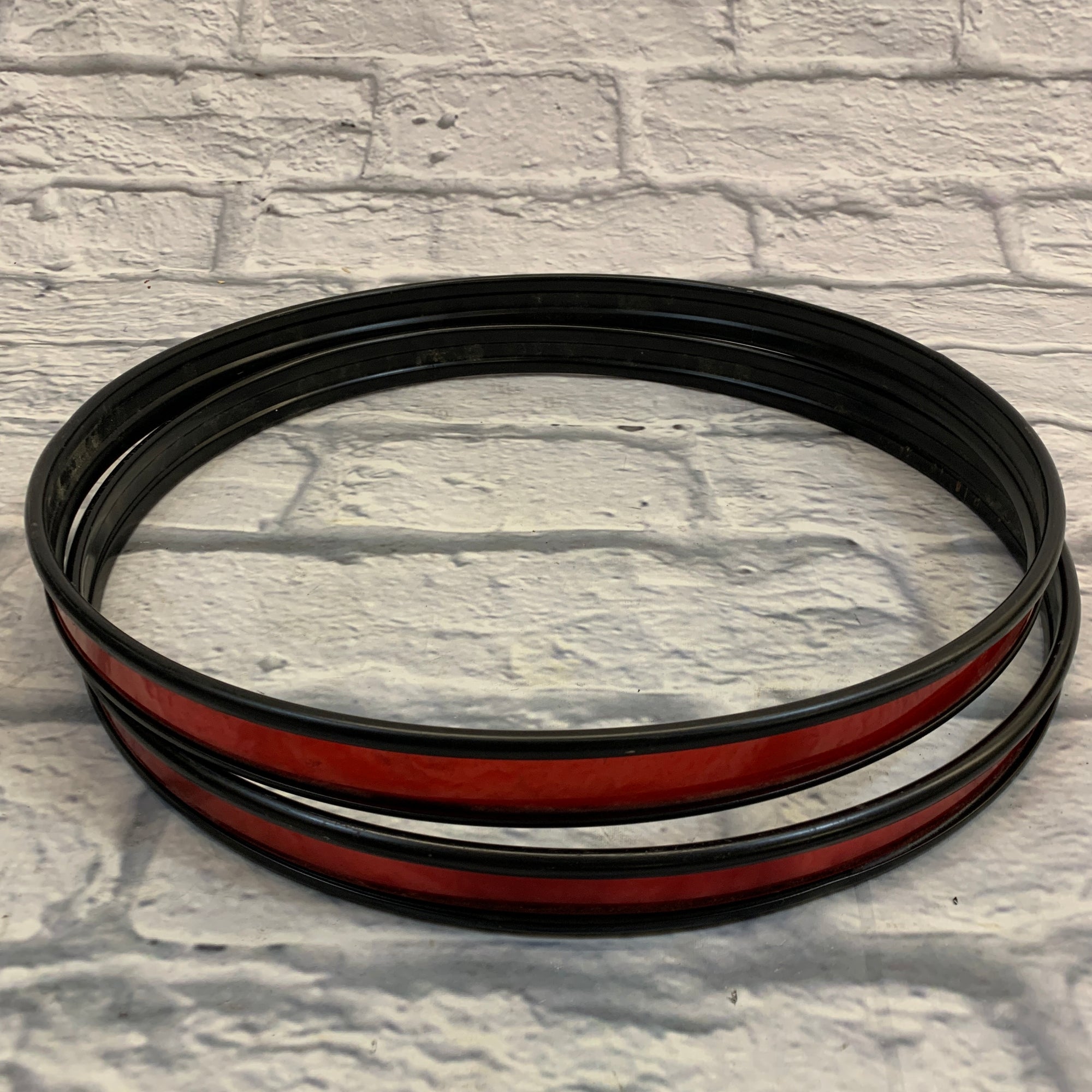16" Metal Drum Hoop Pair Red
