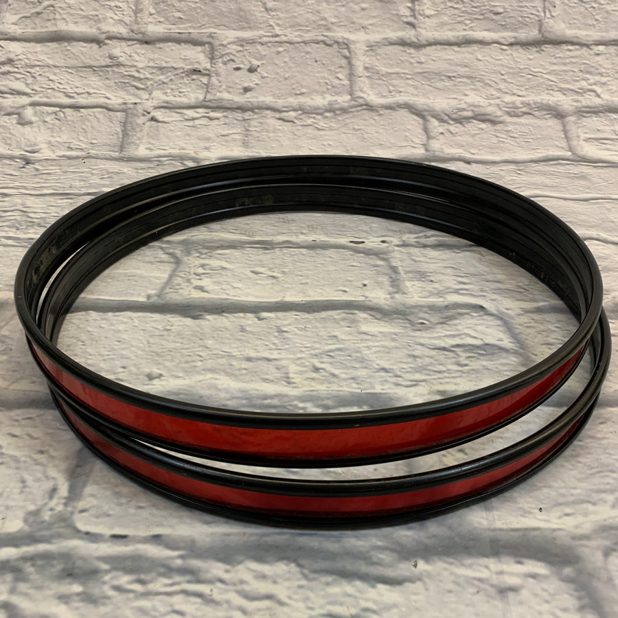 16" Metal Drum Hoop Pair Red