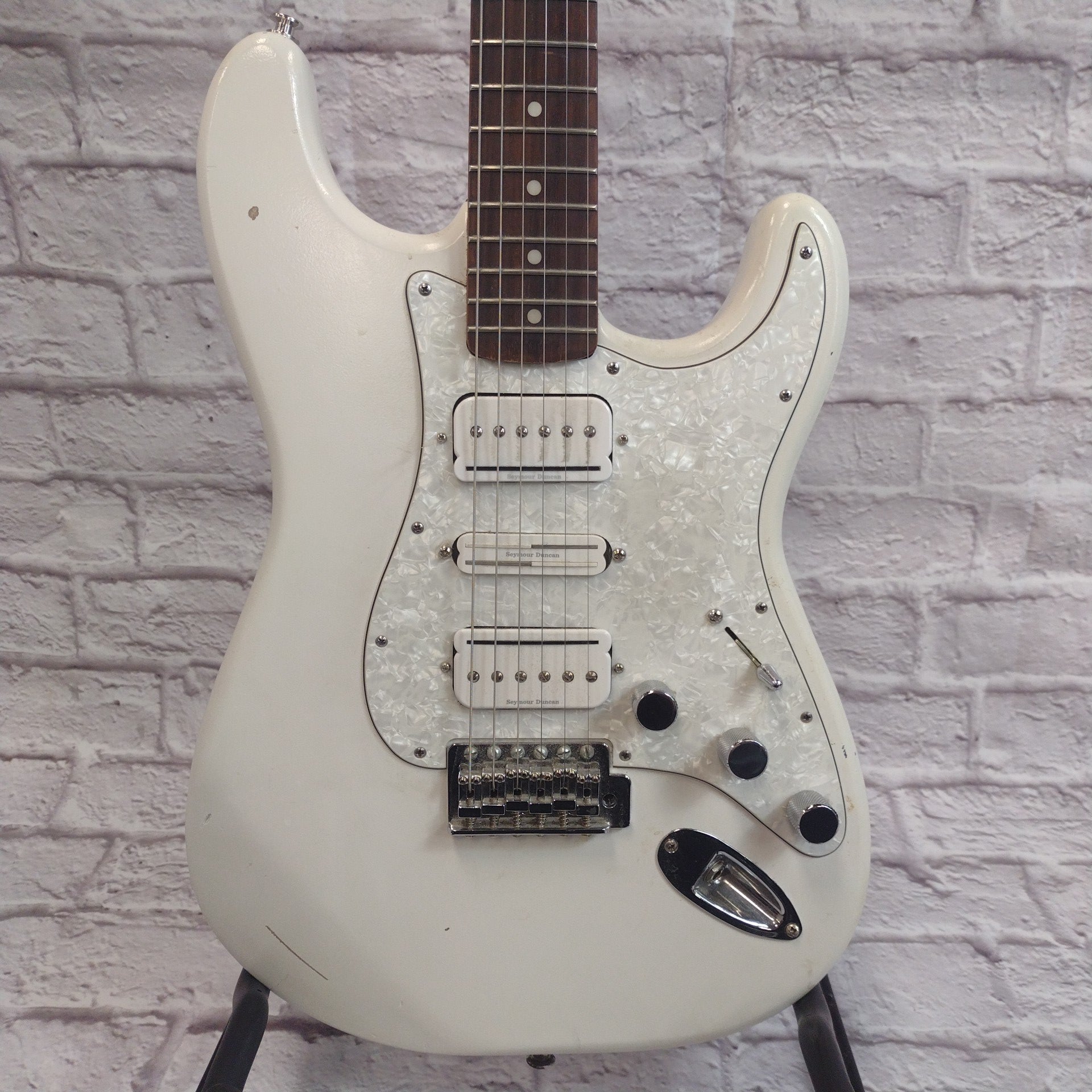 Unknown Partscaster Strat Style with Duncan P-Rails Electric Guitar
