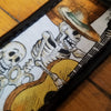 Jodi Head White Day of the Dead Roller Guitar Strap