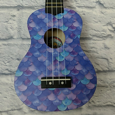 Amahi DDUK12 Mermaid Design Soprano Ukulele