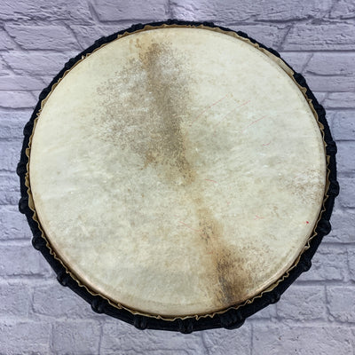Made Drums 3 Ring Pro Series Djembe Drum 24" x 14" with Gye Nyame Symbol