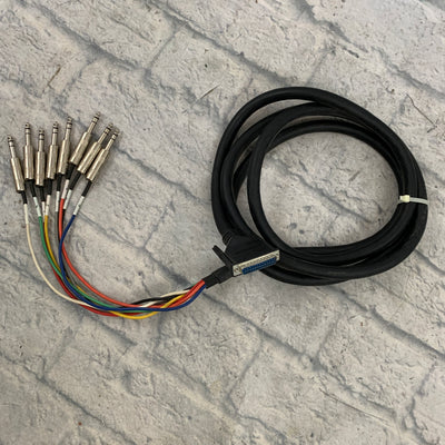 Hosa DTP-803 8-channel DB25 to 1/4-inch TRS Snake - 9.9 foot
