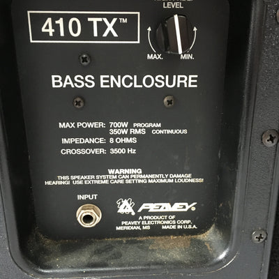 Peavey 410TX 4x10 Bass Cabinet