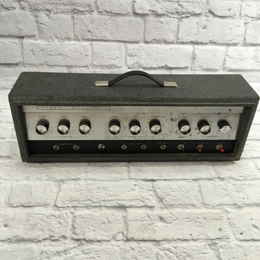Vintage 1960s Silvertone 1484 Twin Twelve Amplifier Head