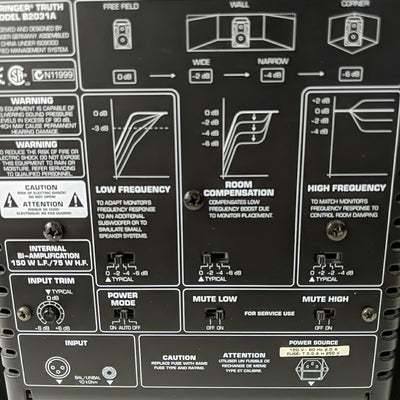 Behringer Truth B2013A Studio Monitor Pair