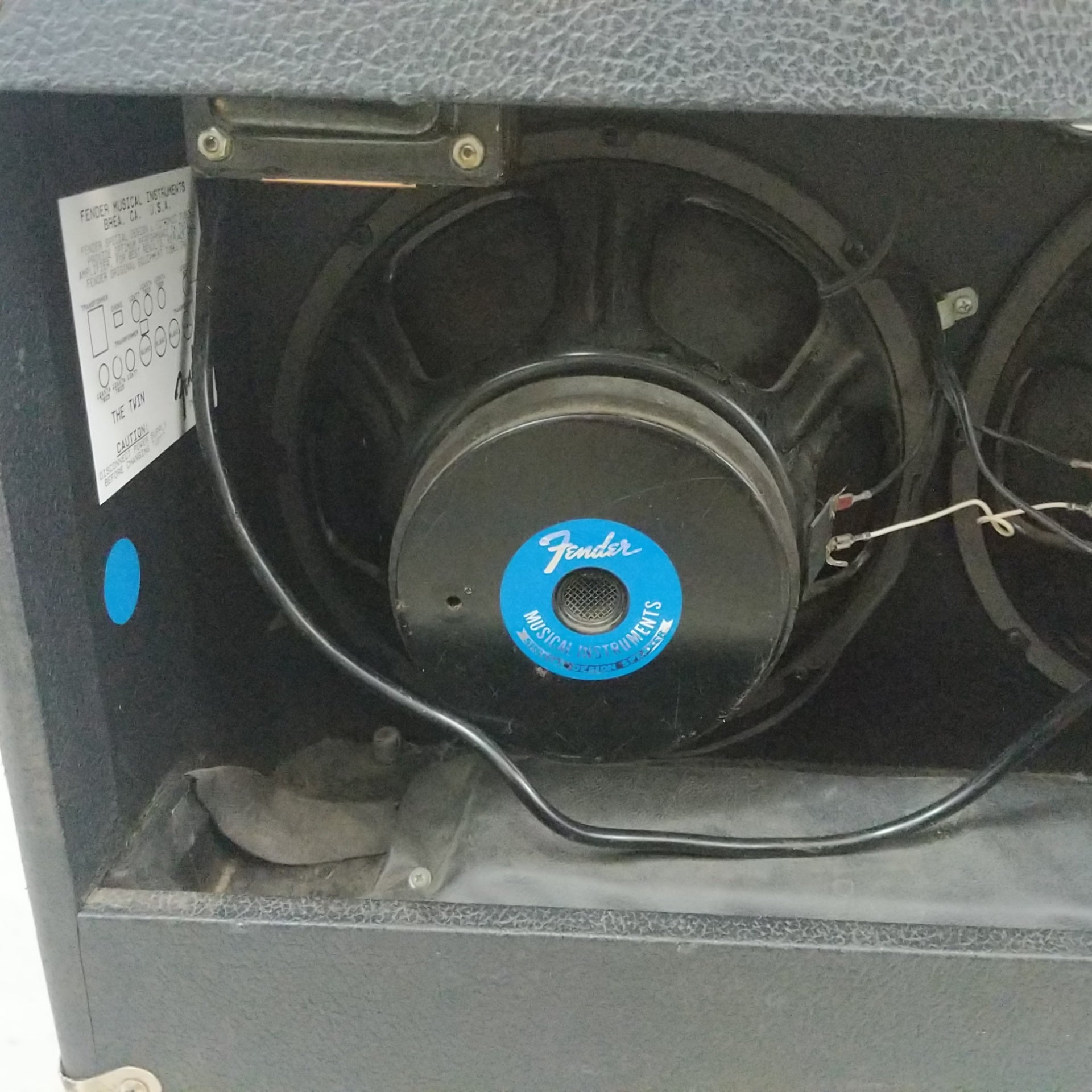 Red Knob Fender Twin 2X12 Two Channel Amplifier