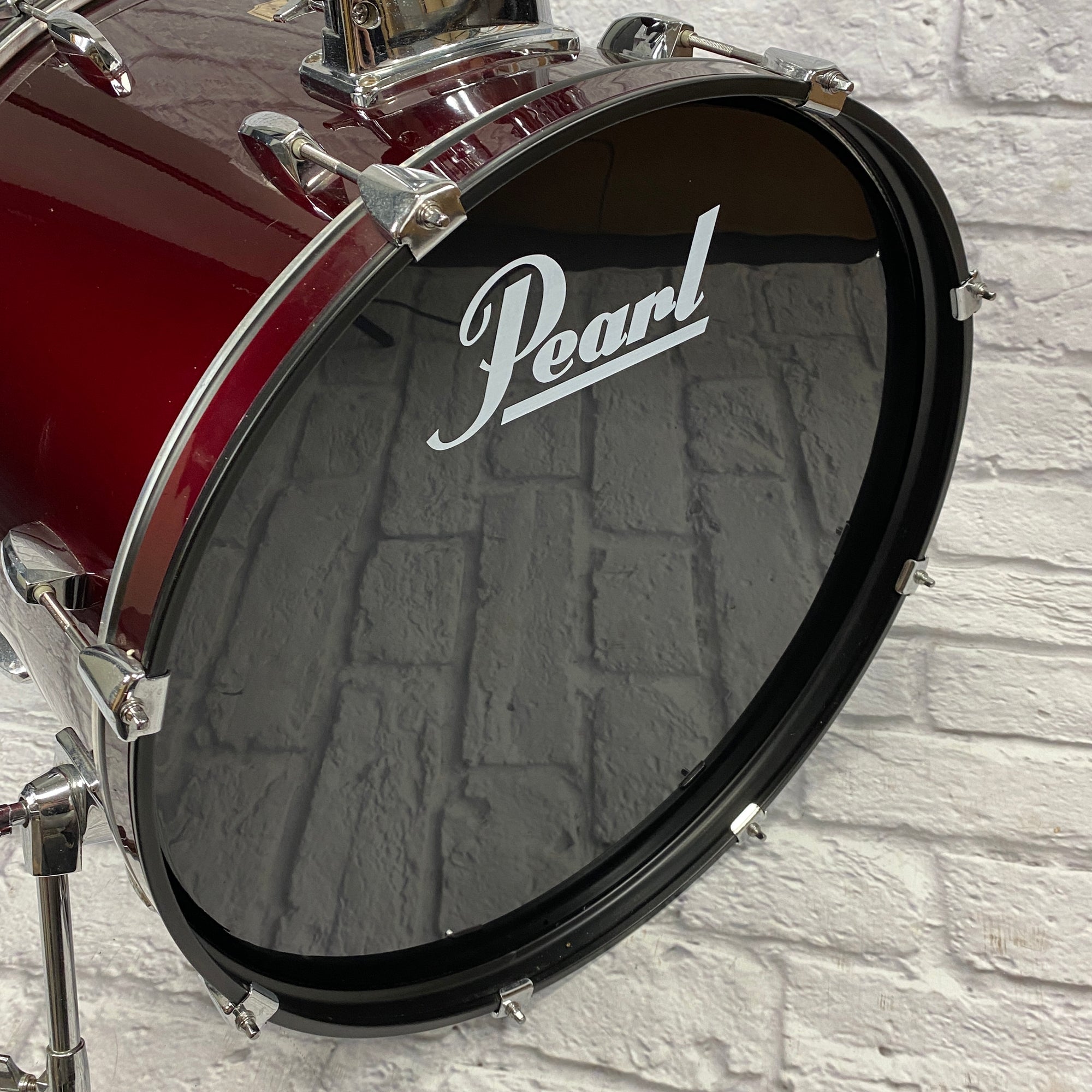 Pearl Export Series 3pc Drum Kit Wine Red