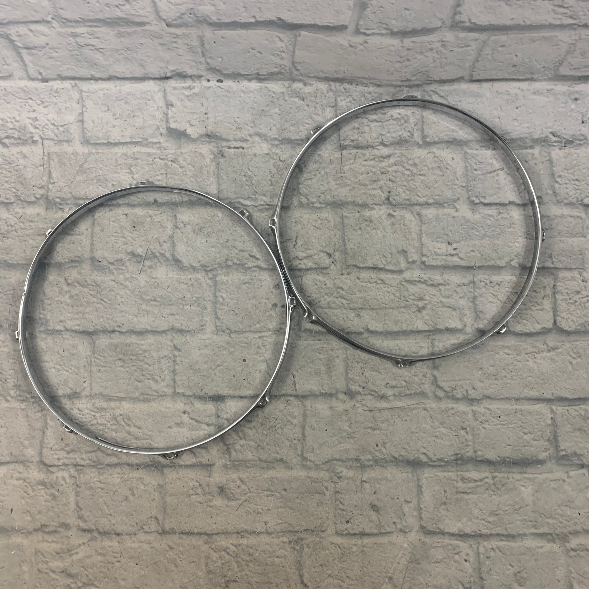 Unknown 14" 8 Lug Snare Drum Hoop Pair