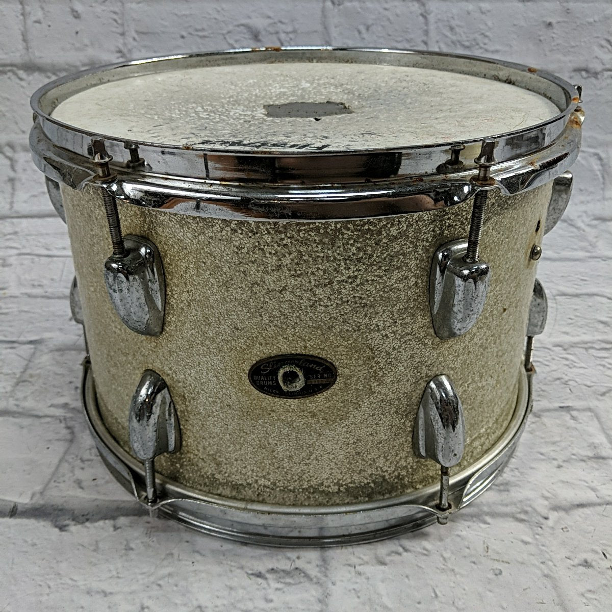 Slingerland Vintage 12 Silver Sparkle Tom