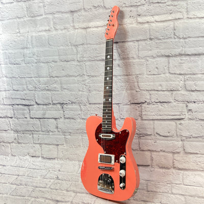 Harden Engineering Esmerelda Deluxe T-Style Pink Electric Guitar