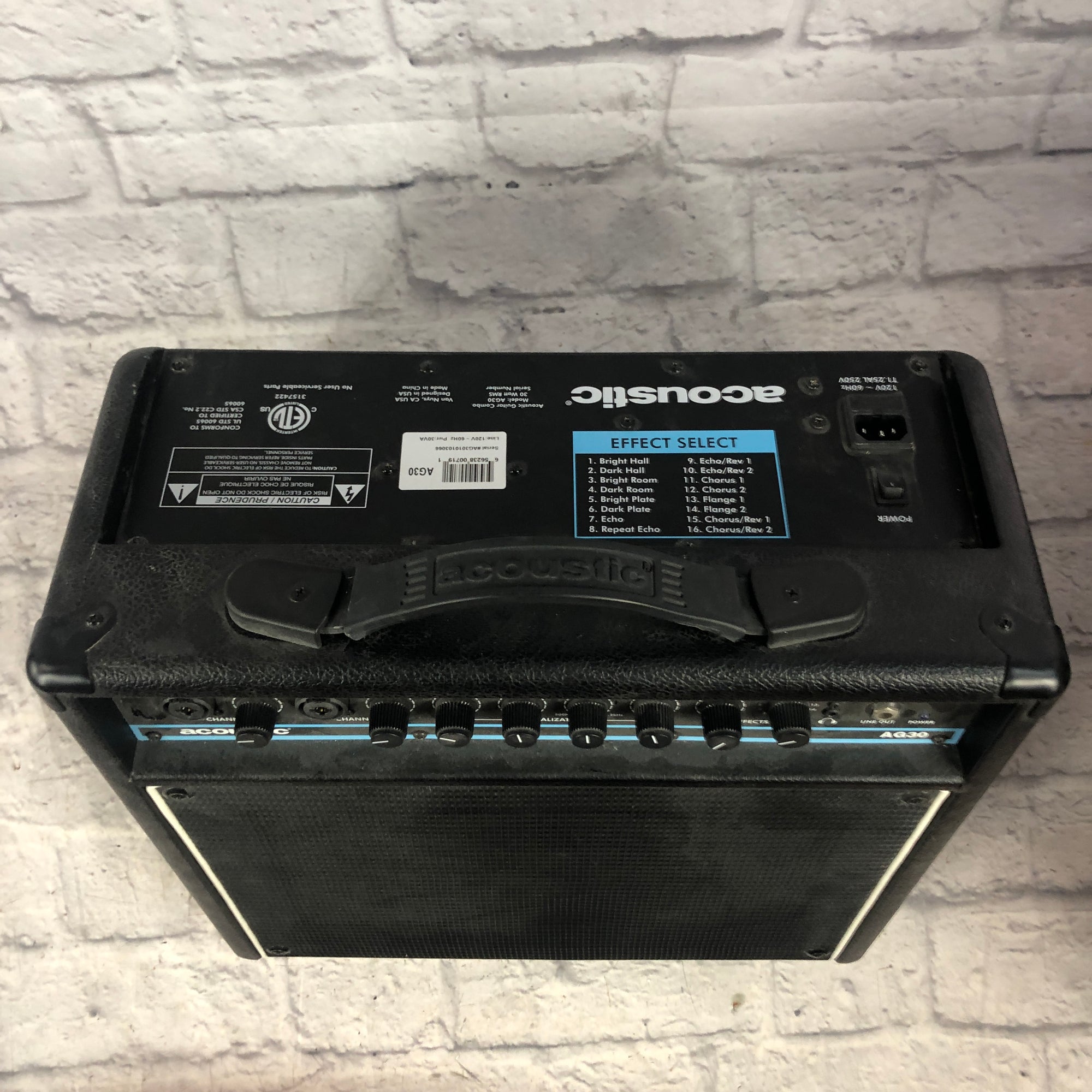 Acoustic AG30 Acoustic Guitar Combo Amp