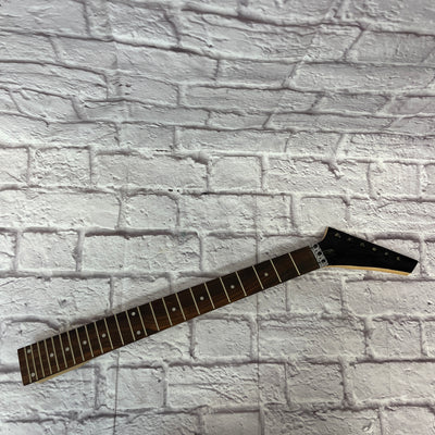 Unknown Jackson Style Black Gloss 24 Fret Guitar Neck with Floyd Top Nut