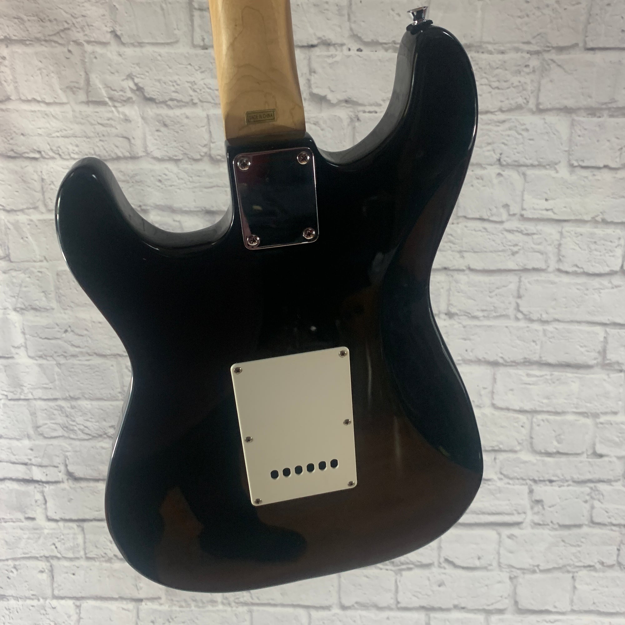 J Reynolds Stratocaster Style Electric Guitar - Black