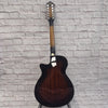 Ibanez AEG1812II-DVS Dark Violin Sunburst 12 String Acoustic Guitar AS IS