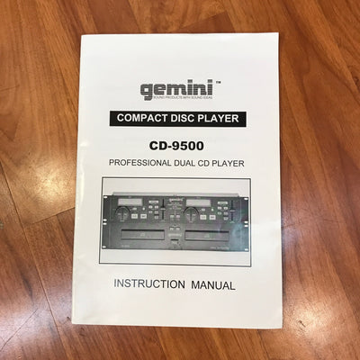 Gemini CD-9500 Professional Dual CD Player