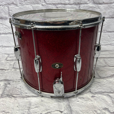 Slingerland 1960s 15x12 Red Sparkle Marching Snare AS IS