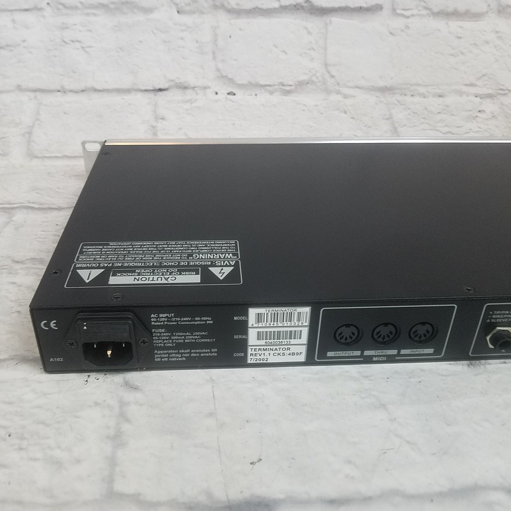 Alto Terminator Digital Automatic Feedback Eliminator Suppressor Rack - New Old Stock