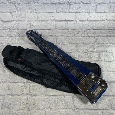 Rogue RLS-1 Lap Steel Metallic Blue w/ Bag & Legs