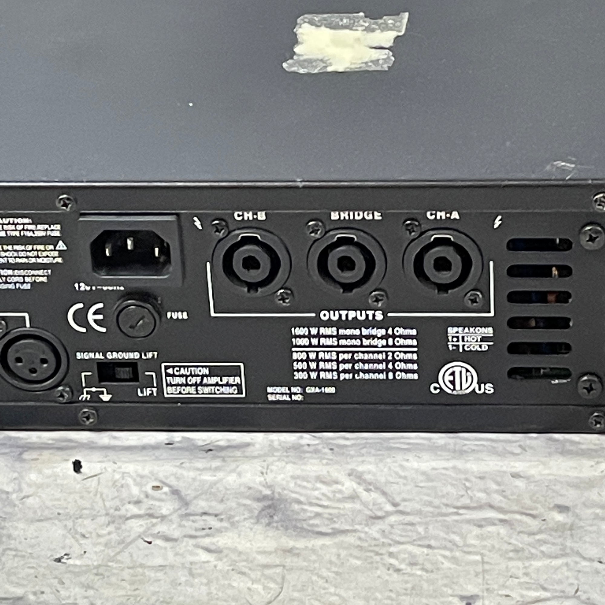 Gemini GXA-1600 1600W Power Amp - Evolution Music