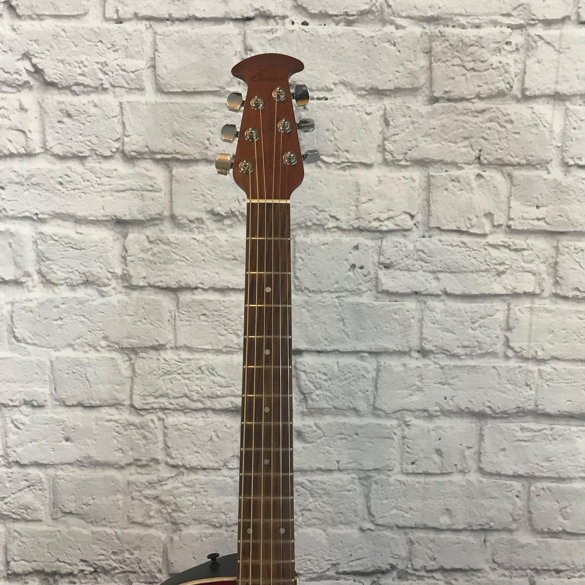 Ovation 1761 Standard Balladeer Acoustic Guitar Wine Red
