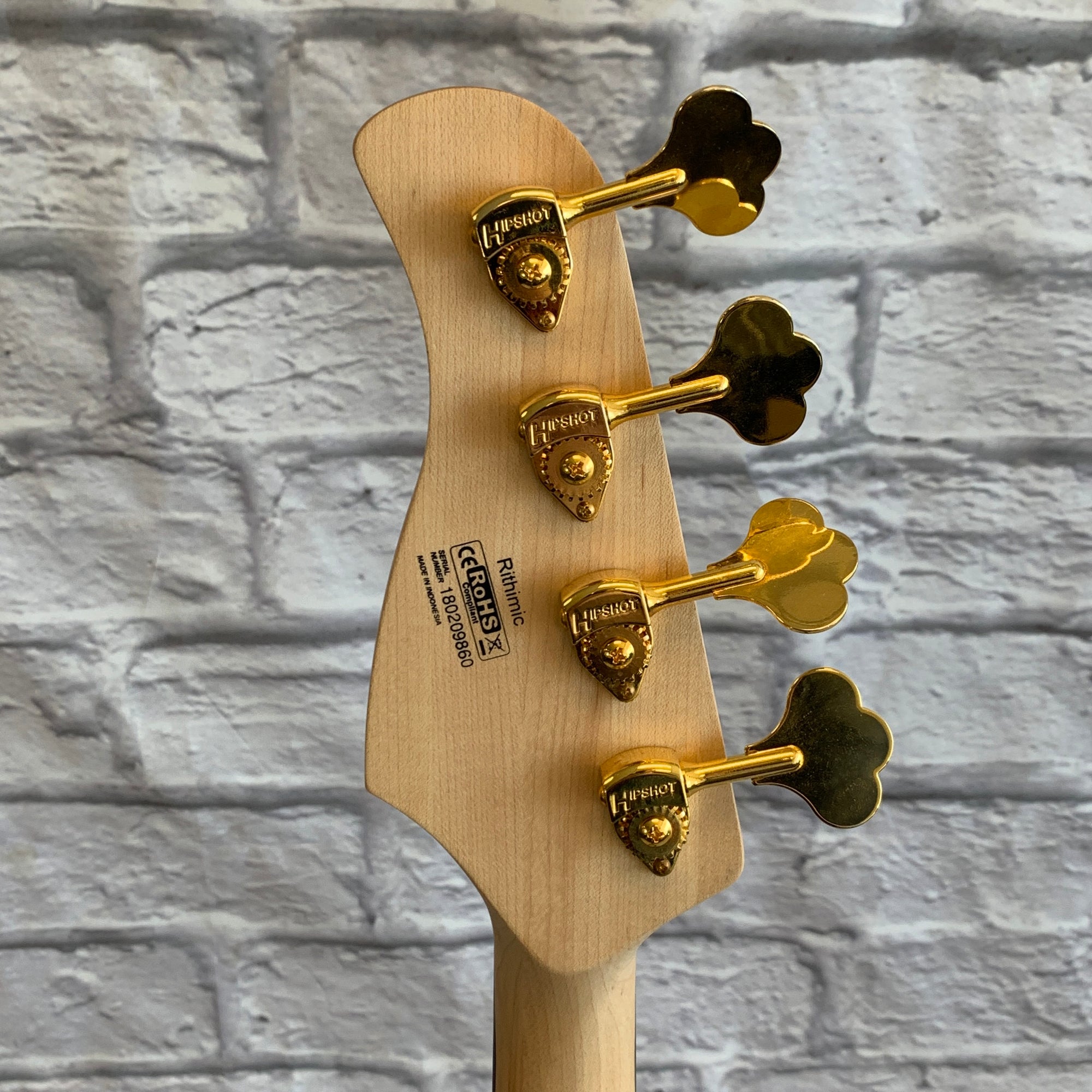 Cort Rithimic NAT Spalted Maple/Padouk Top 4-String Bass Natural