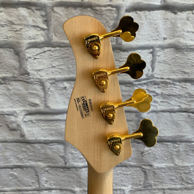 Cort Rithimic NAT Spalted Maple/Padouk Top 4-String Bass Natural