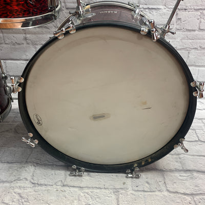 Vintage Rogers Holiday Swingtime 3pc Drum Kit in Red Onyx