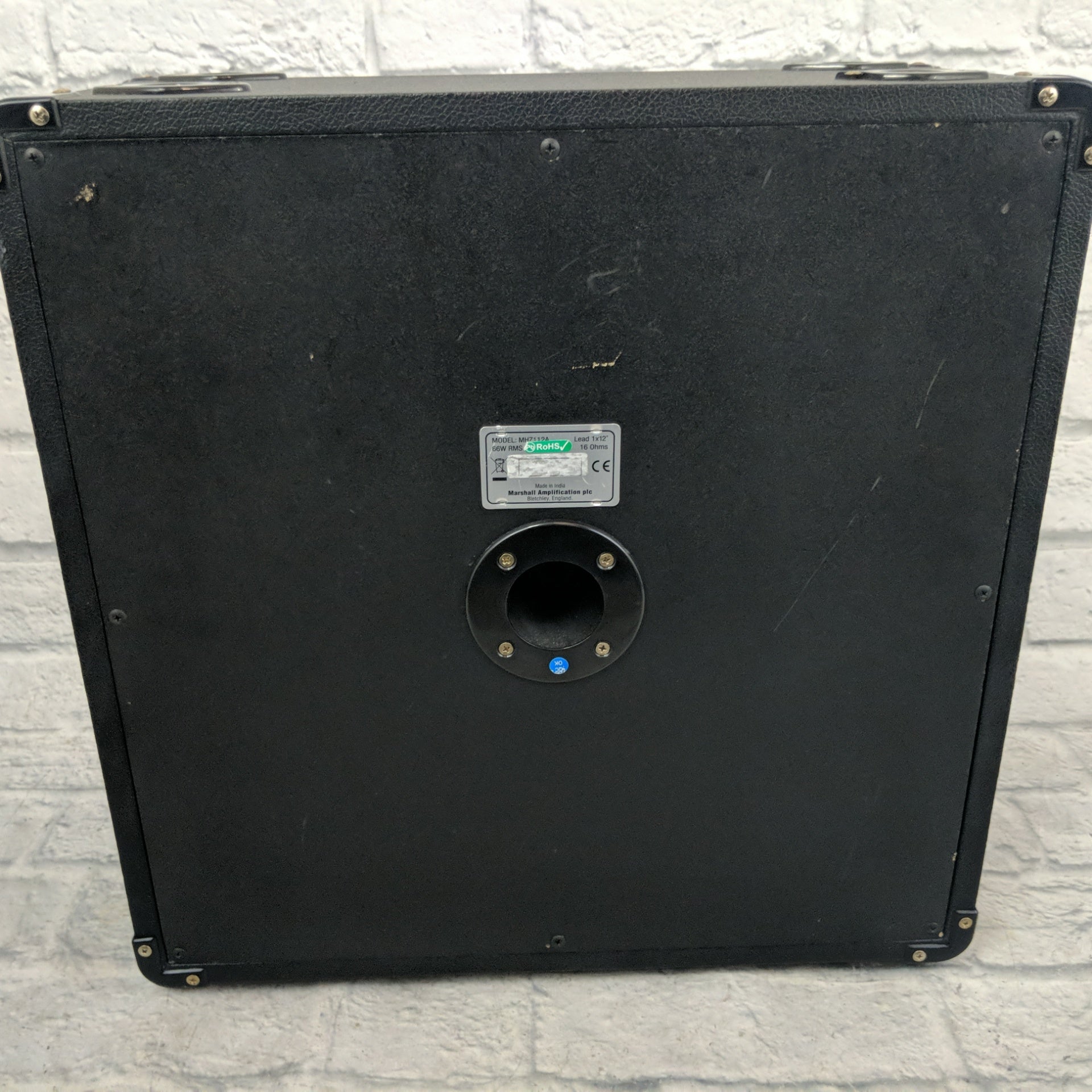 Marshall MHZ112A Angled Slanted 1 X 12 Guitar Cabinet