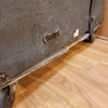 Vintage Fiber Drum Hardware Trap Case w Wheels 27x23x13