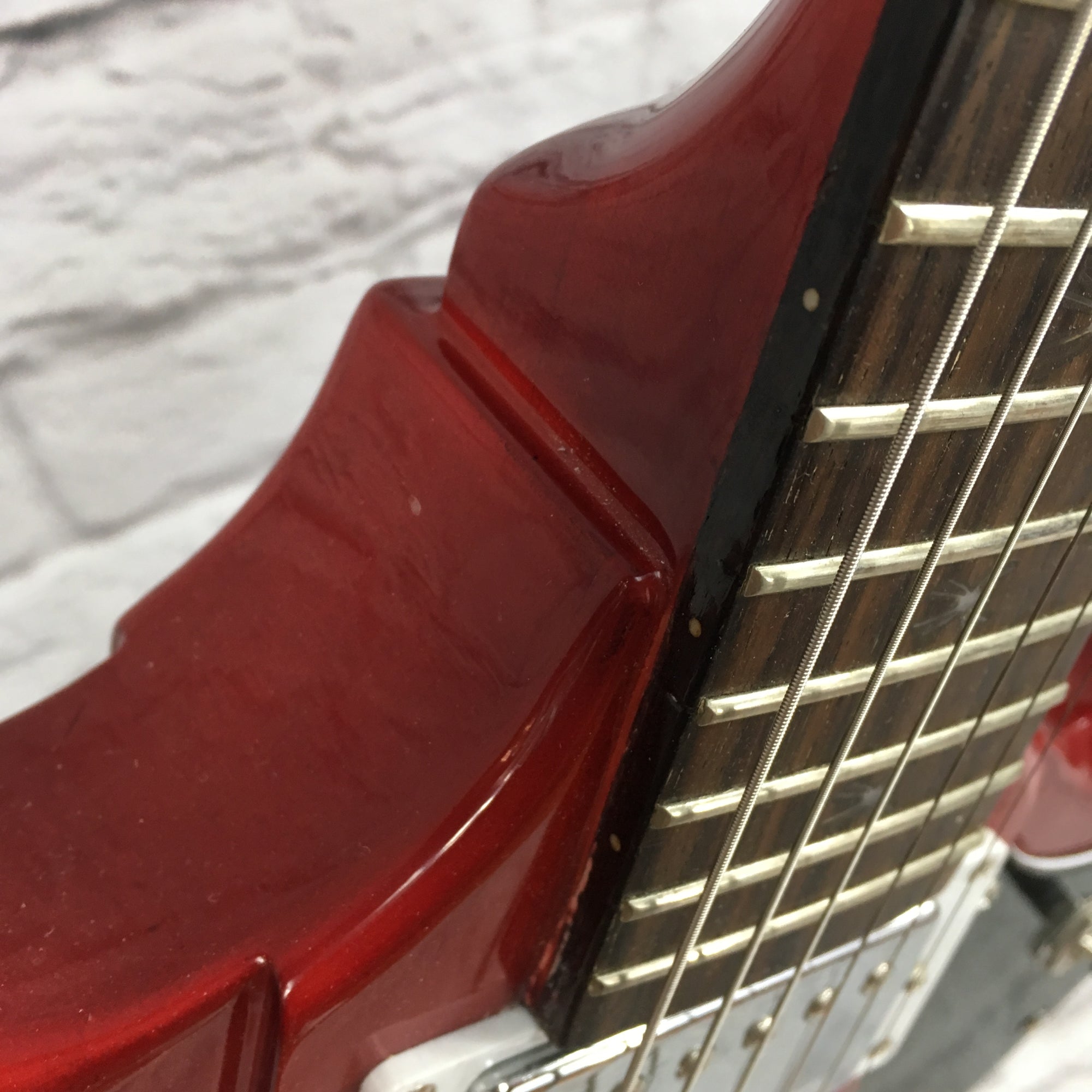 Hard Luck Kings Spider Firebird Style Guitar w/ case