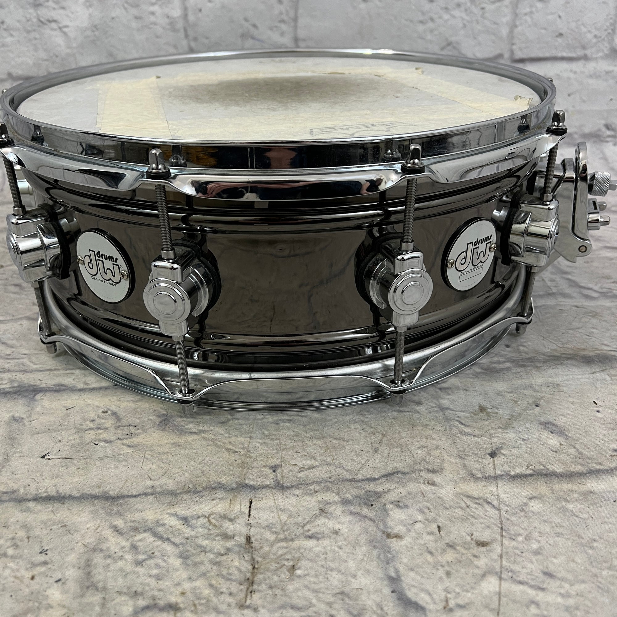 DW Design Series Black over Brass 14x5.5" Snare