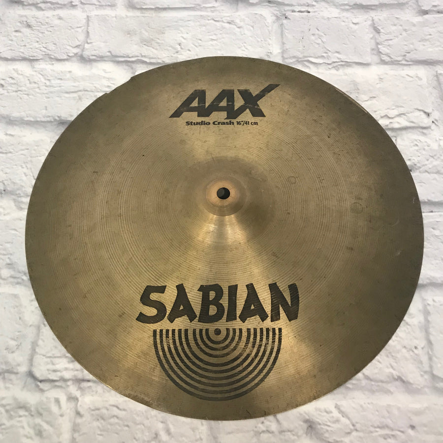 Sabian AAX 16in Studio Crash Cymbal CRACKED