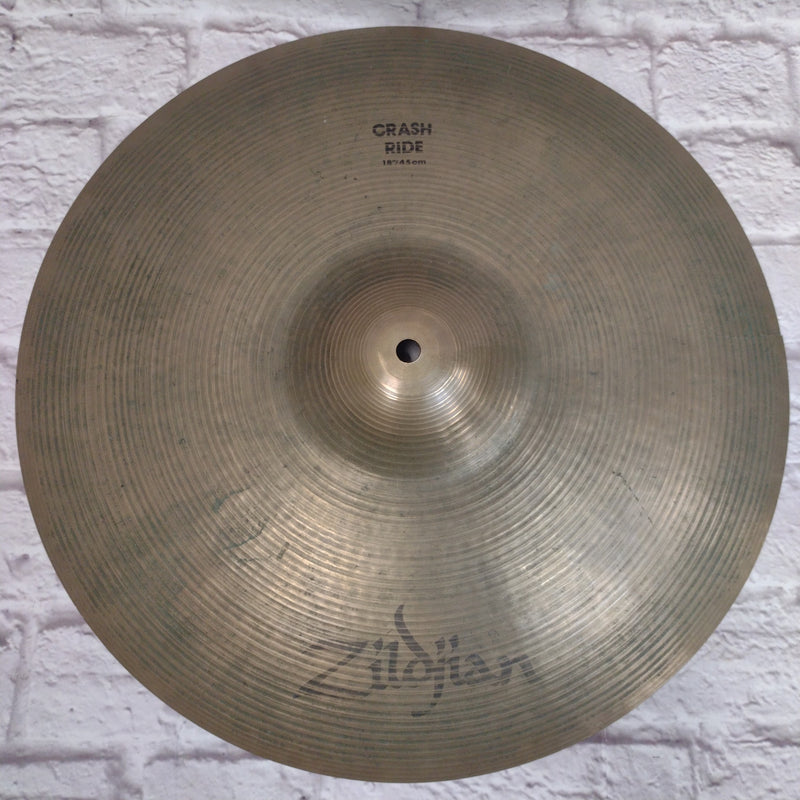 Zildjian 18 Crash Ride Cracked Cymbal Evolution Music