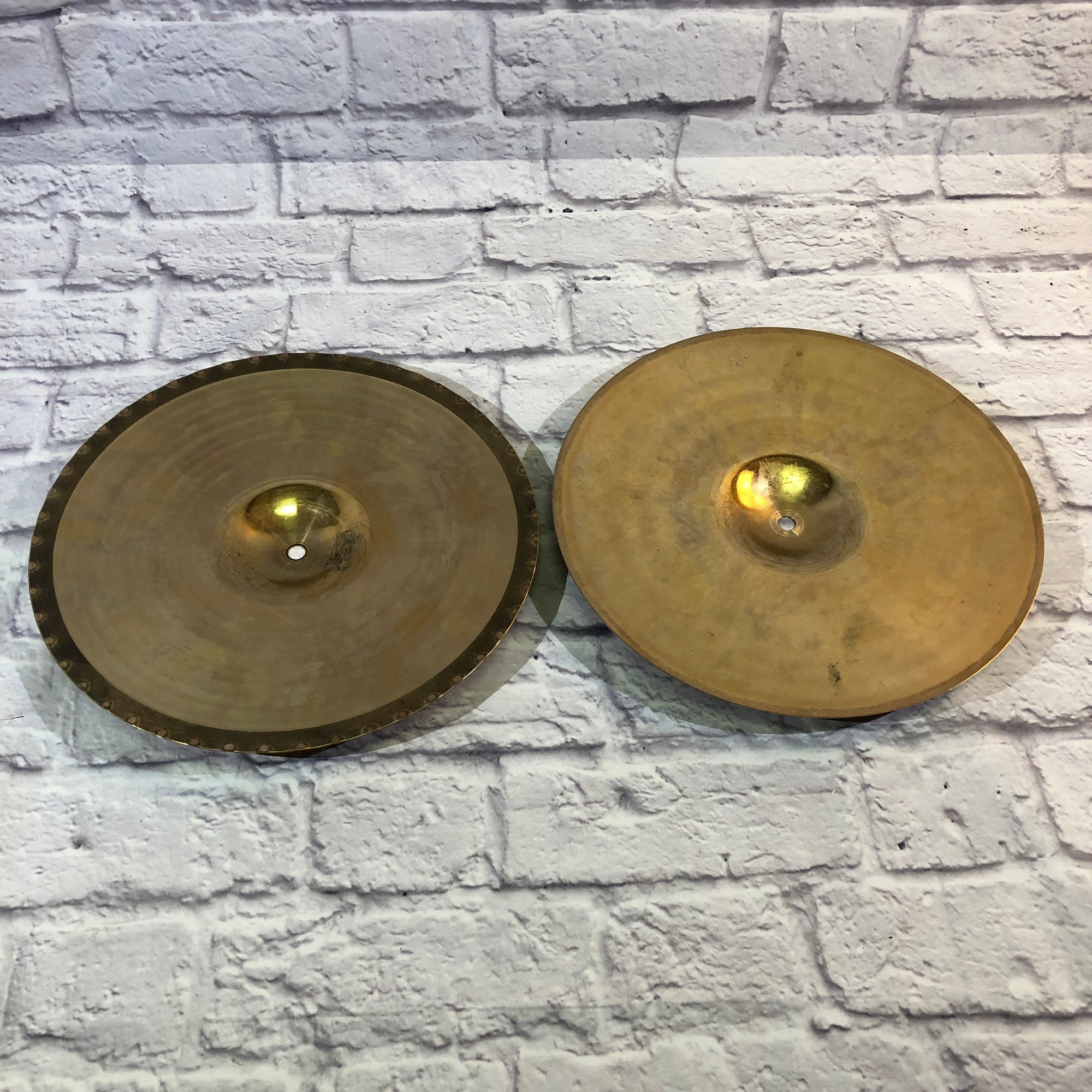 Zildjian 14in A Custom Mastersound Hi Hat Cymbal Pair - Cracked Top