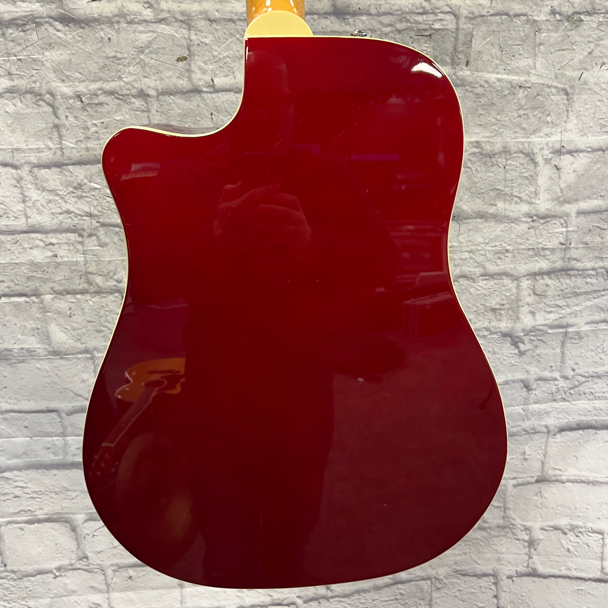 Fender Sonoran SCE Candy Apple Red Acoustic Guitar - Evolution Music