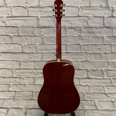 Austin AA25-D/WR Acoustic Guitar Red