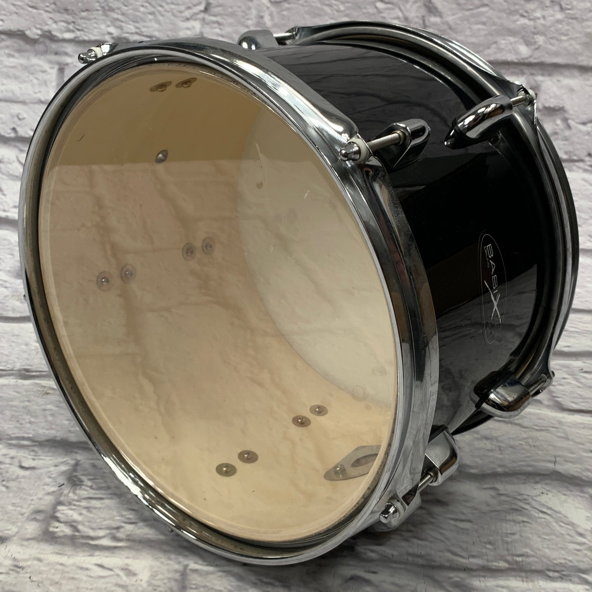 Basix 12" by 9" Rack Tom Black