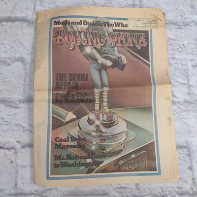 Vintage Rolling Stone Magazine - No 151 January 3 1974 - Artistic Denim The Who Cover