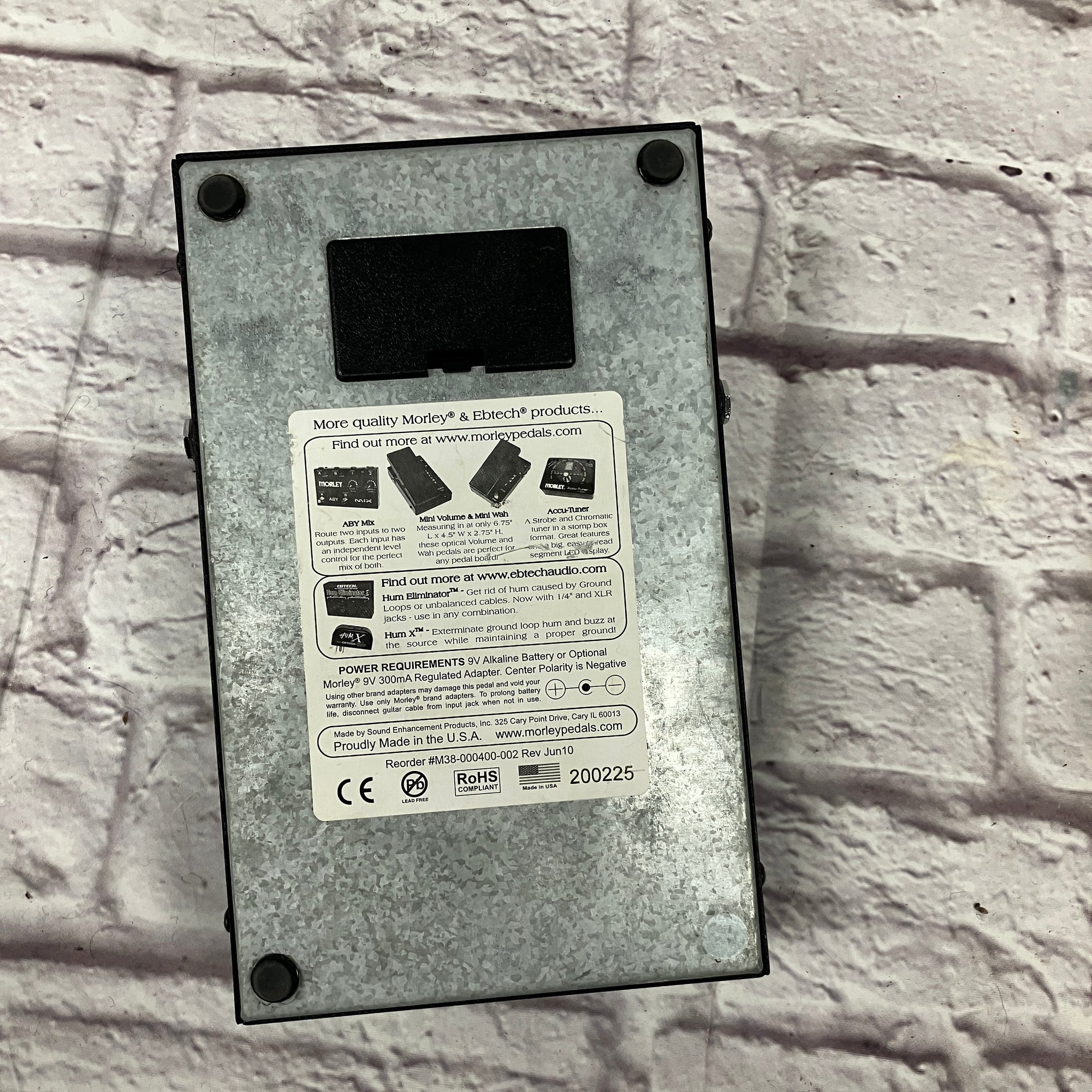 Morley Dual Bass Wah Pedal (not functional) Evolution Music