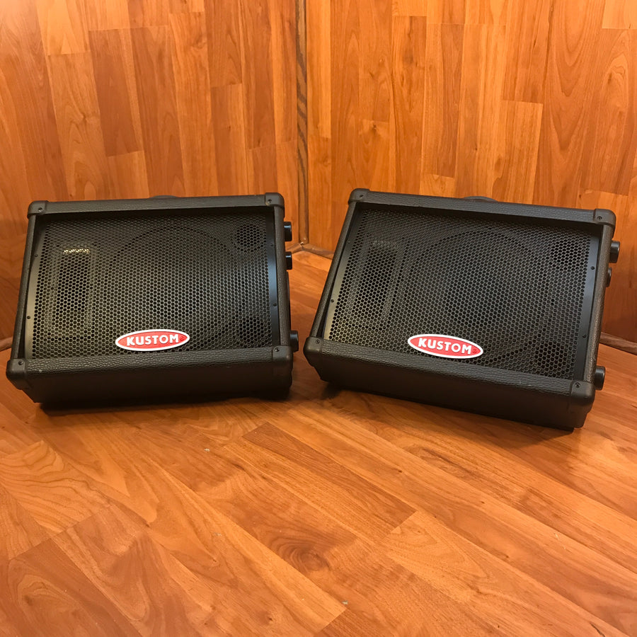 Kustom KPM10 50W Powered Speakers Pair