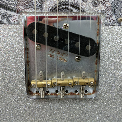 Fender Brad Paisley Road Worn Telecaster Silver Sparkle 2017