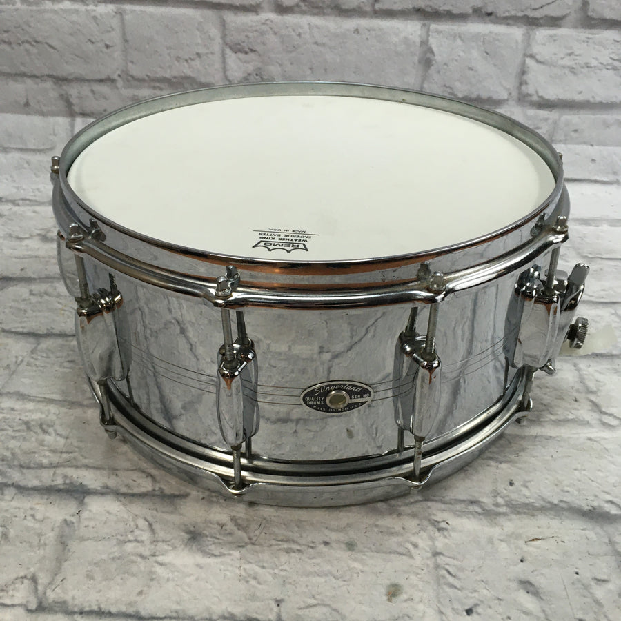 Vintage 1970s Slingerland Sound King COB 10-Lug Snare Drum