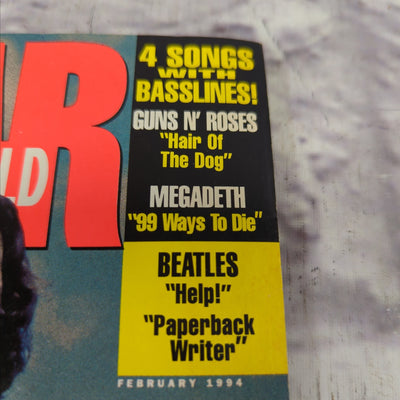 Guitar World February 1994 Pearl Jam Magazine with Tab