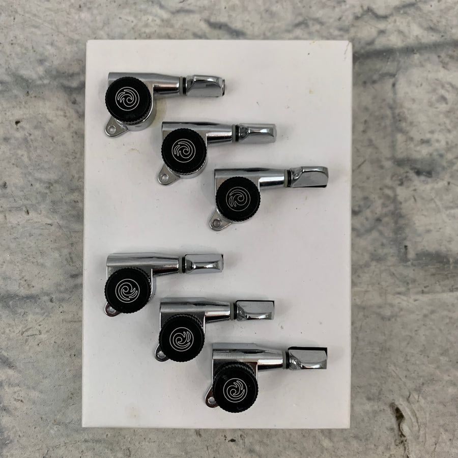 D'Addario Planet Waves Auto-Trim Tuning Machines 6-In-Line (Chrome)