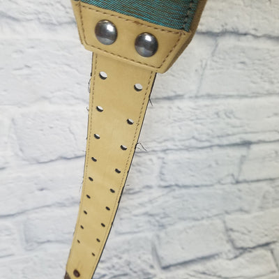 Right On Straps Guitar Strap Teal/Tan