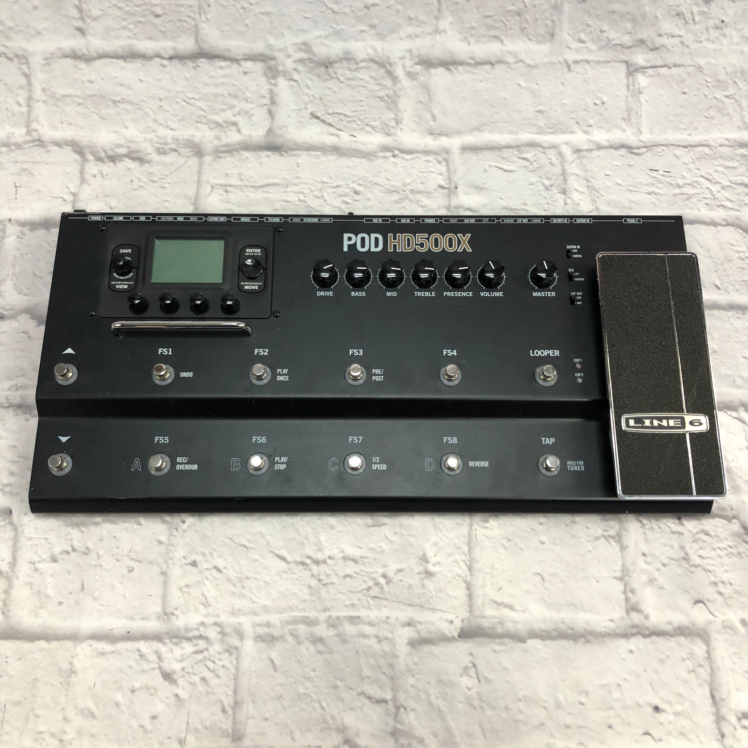 Line 6 Pod HD500X Multieffects Pedal with Power Supply