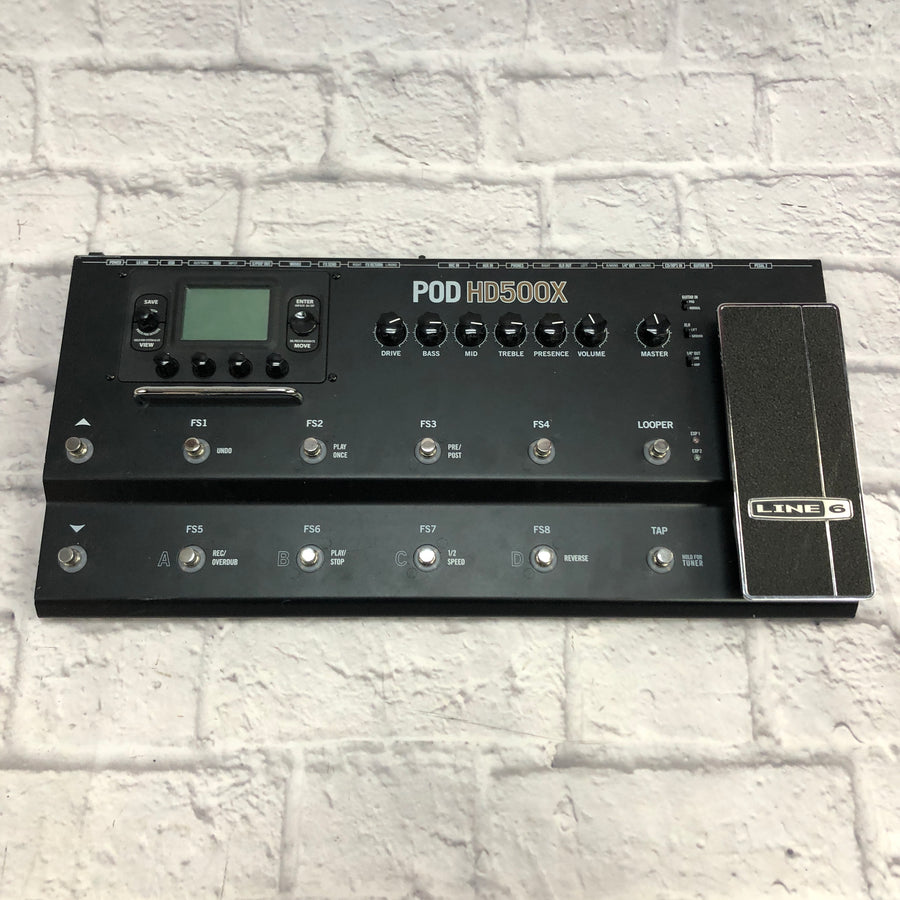 Line 6 Pod HD500X Multieffects Pedal with Power Supply